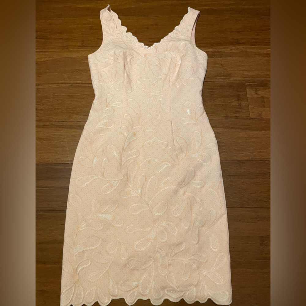 Light tangerine light orange summer or spring dress size 0 / size small